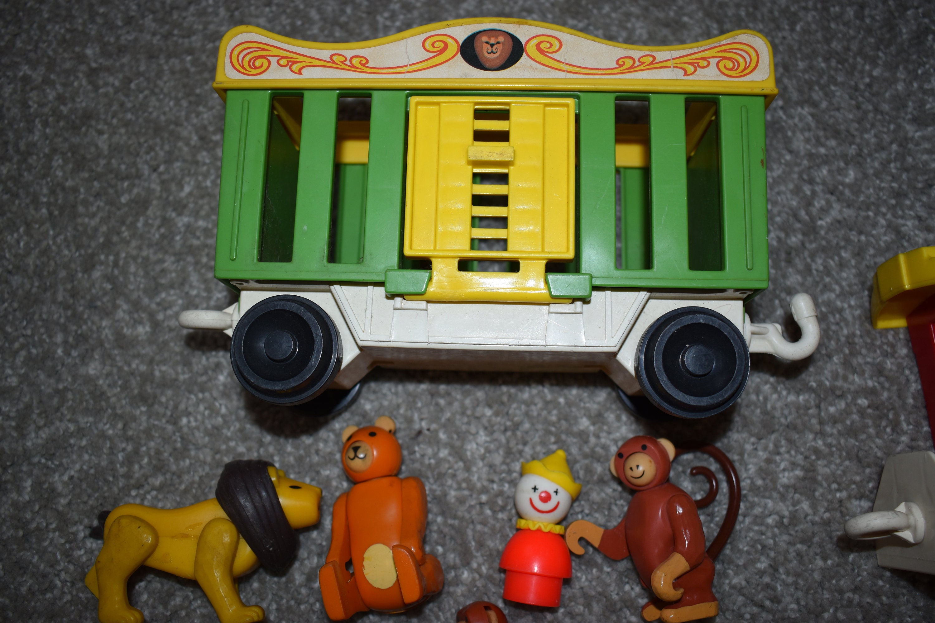 Fisher Price Train Vintage 991 With Engine Ring Leader Zoo Etsy UK