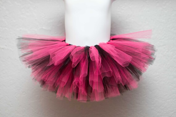 black and pink tutu skirt