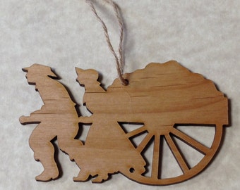 Handcart Pioneer Ornament