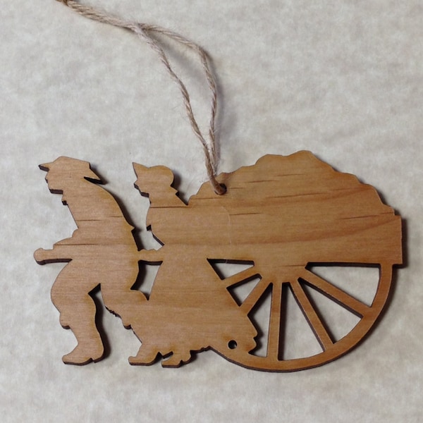 Handcart Pioneer Ornament