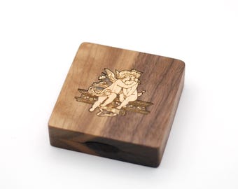 Handmade Wooden Condom Case Box