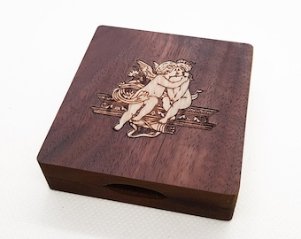 Handmade Wooden Condom Case Box