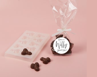 Chocolate Willy Mould, Hen Party Funny, Hen Party Chocolate, Hen Party Favours, DIY, Make your own Chocolate Willies