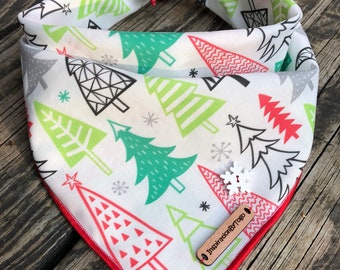 Holiday Dog Bandana Christmas Dog Bandana Christmas Tree on a Car Winter Dog Bandana Christmas Tree Dog Bandana Christmas Party Bandana