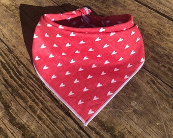 Valentine Dog Bandana Over the Collar Valentie/'s Day Donuts Hearts