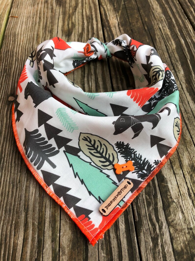 Camping Dog bandana// Mountain dog bandana // Winter dog Etsy