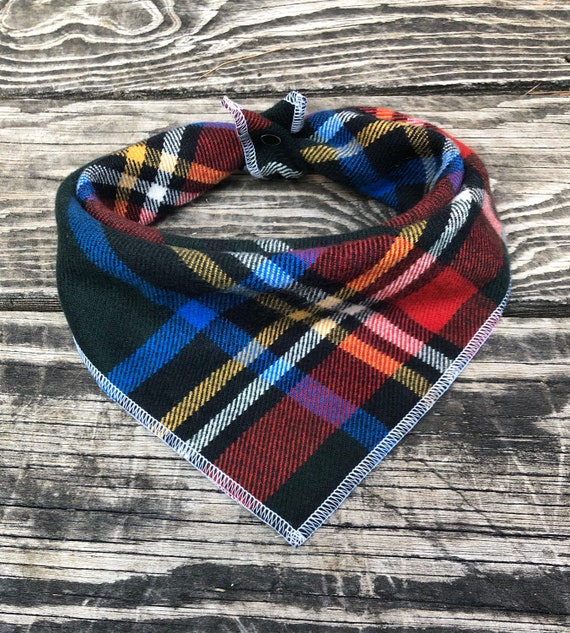 Plaid Dog Bandana FOREST GREEN// Plaid Dog Bandana // Dog Etsy
