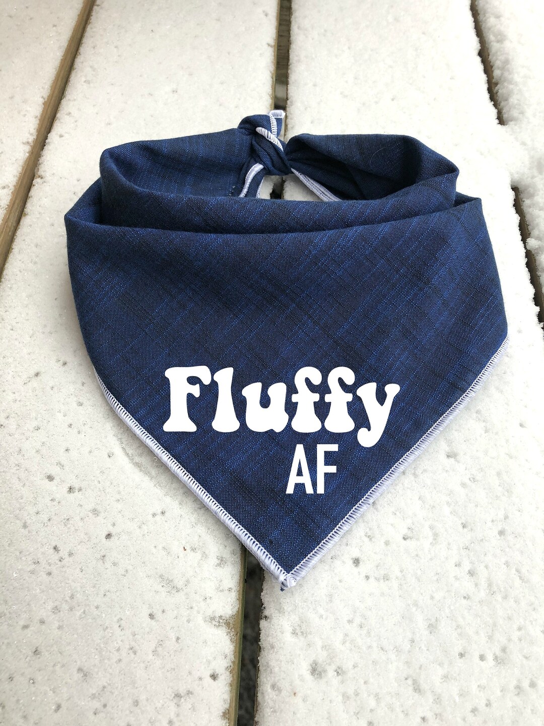 Dog Bandana FLUFFY AF // Fluffy AF Dog Bandana // Custom Etsy
