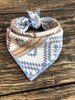 Dog bandana // Aztec Dog bandana // Blue dog bandana // Bandana for dogs //  Dog bandana Aztec // Dog scarf 