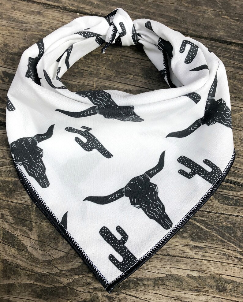 Longhorn Skull Dog Bandana LONGHORN // Southwestern Dog Etsy
