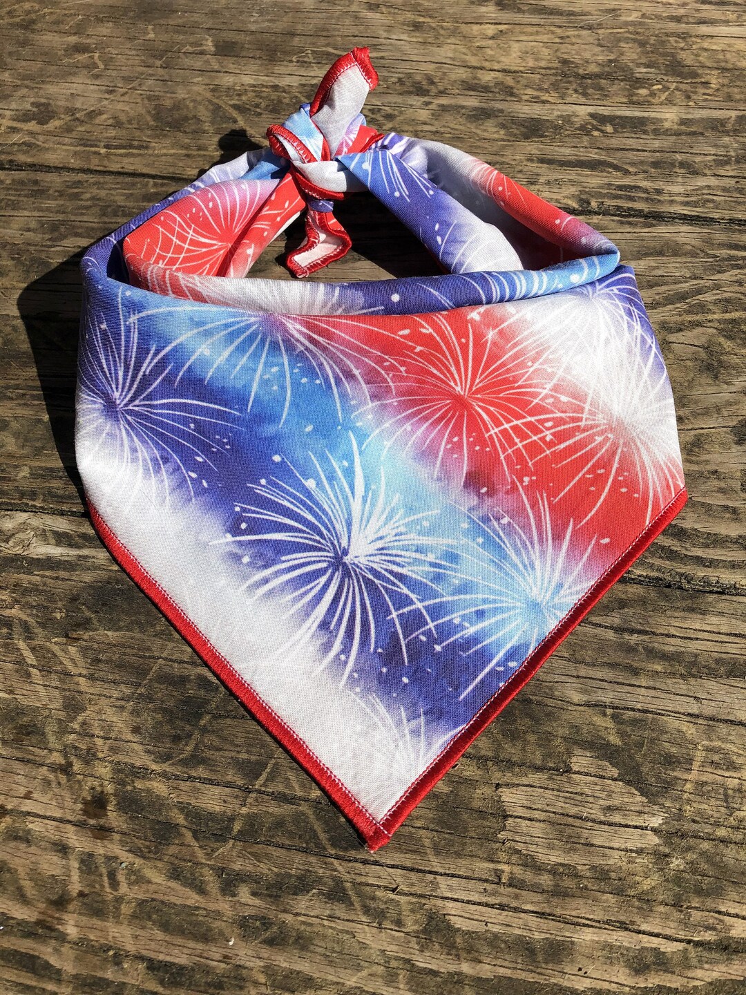 fourth of july dog bandana