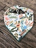 Dog bandana flowers - WILD FLOWER // Floral dog bandana // Flower dog bandana // Dog scarf // Girl dog bandana // Bandana for dogs 