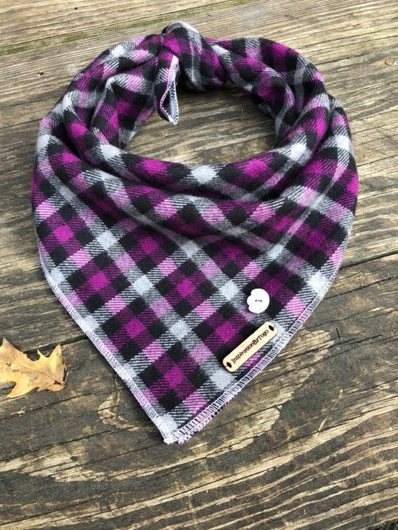 purple dog bandana
