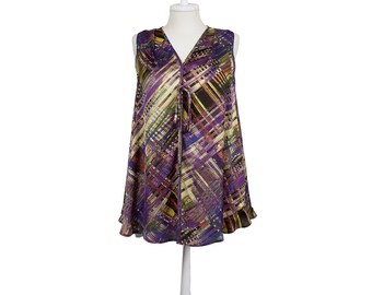 Plus Größe Tunika, ärmellose Tunika, V Neck Tunika, plus Größe Tunika Top plus Größe Sommer Tunika, plus Größe Bluse plus Größe Geschäftskleidung