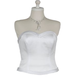 Corset Bridal Separate, white wedding Corset, sweetheart neckline, white bustier top, bridal top, wedding bodice, wedding dress top