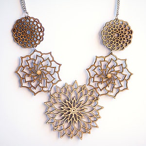 Flower Statement Necklace image 1