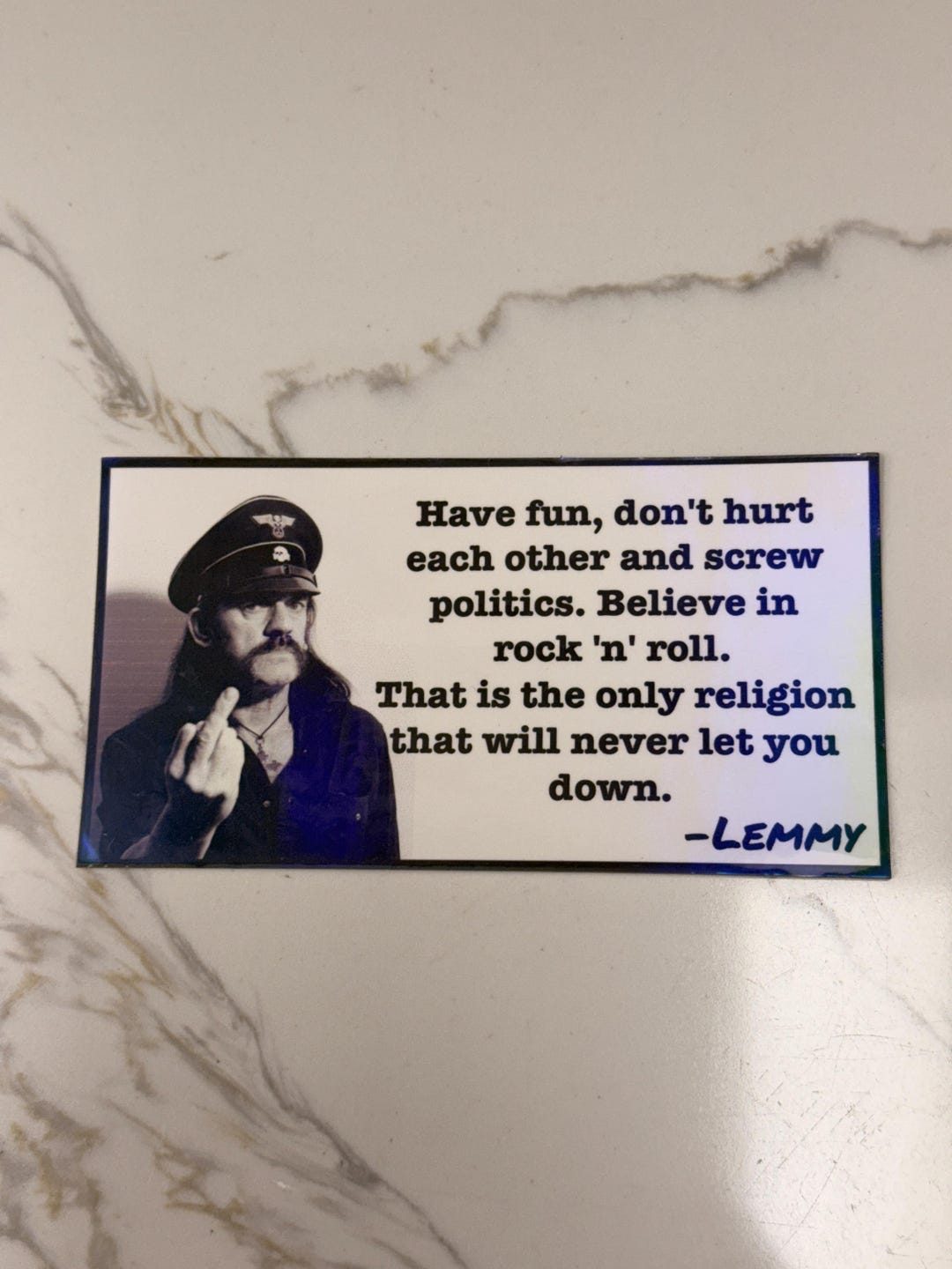 Lemmy Motorhead Quote Bumper Sticker Etsy
