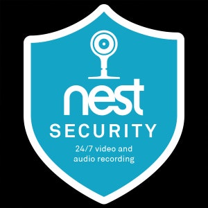 Nest Security Cam Badge/Shield sticker replacement outdoor or indoor image 6