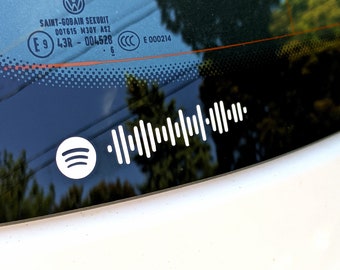 Custom Spotify Code Weatherproof Transfer Sticker/Decal - Replay, All Star, Beans, or your choice of song/album/playlist (Many colors!)