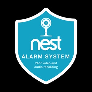 Nest Security Cam Badge/Shield sticker replacement outdoor or indoor image 4