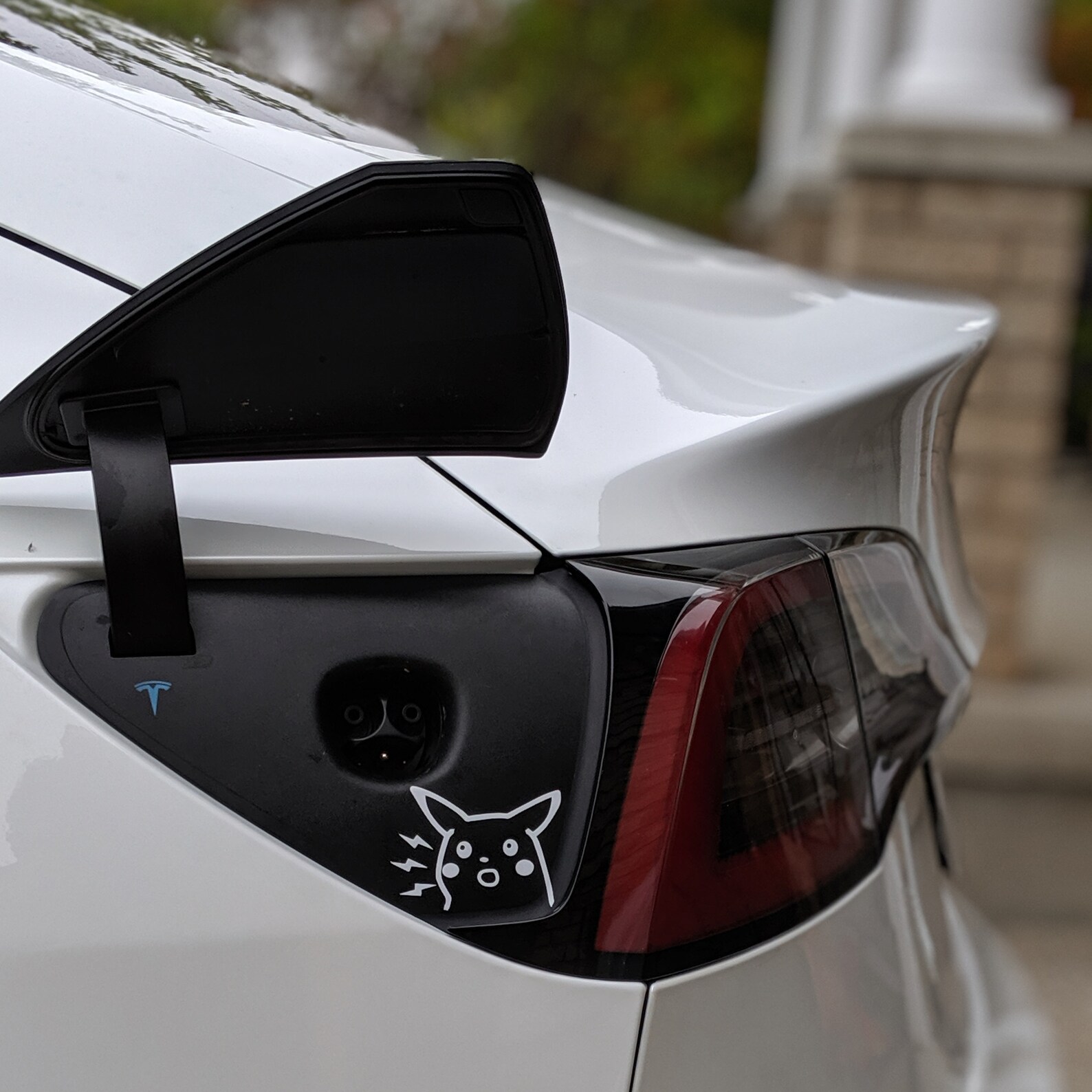 Tesla Model 3 or Model Y Charge Port Decal CUSTOM Charging Etsy