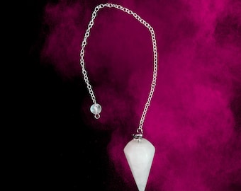 Pendule en Quartz Rose facetté