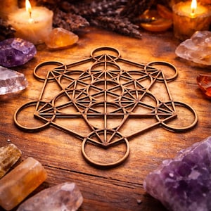 Plaque en bois Métatron