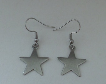 Stainless steel earrings - star