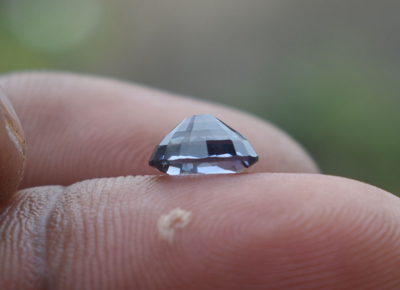1.52 Ct Ceylon Violet Blue Spinel Oval Mixed Cut Natural Untreated Flawless EMS Shipping Video