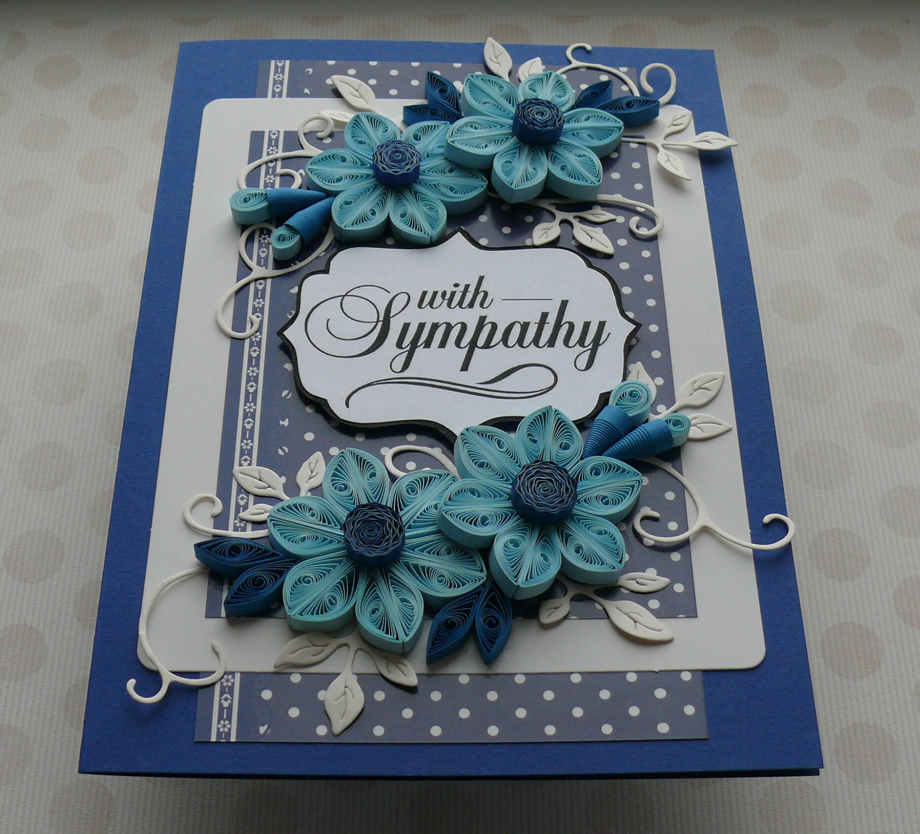 Quilling Sympathy Card Etsy