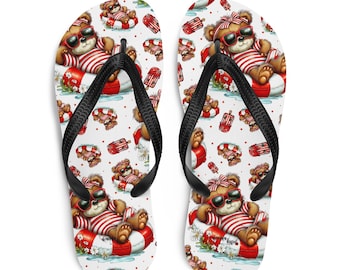 Bear Print Flip-Flops Print on Demand