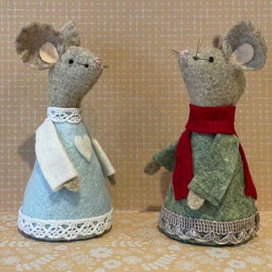 Felt Mouse Ornament Pattern - PDF