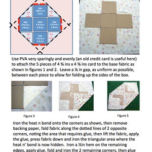 Etui folding sewing box PDF instructions image 2