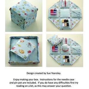Etui boîte à couture pliante Instructions PDF