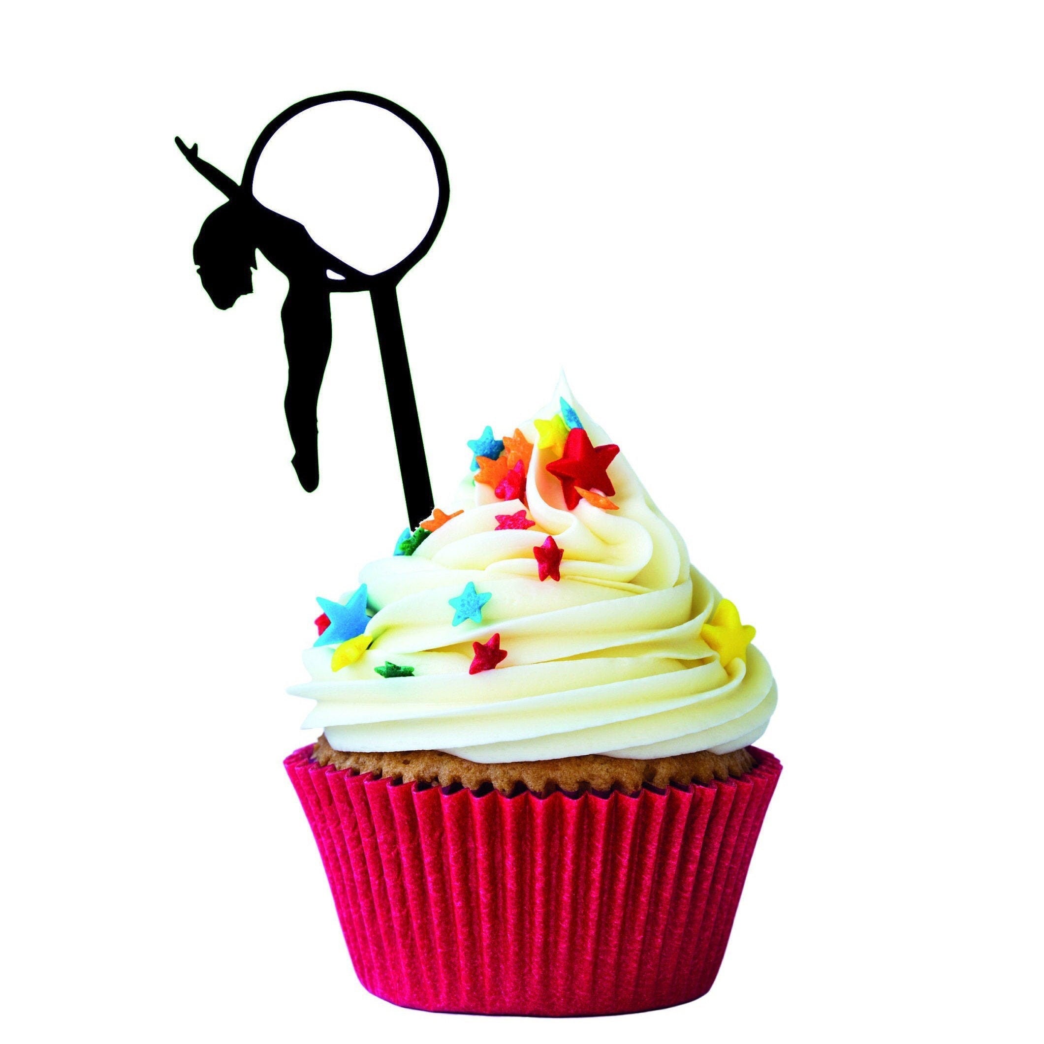 Cupcake Toppers rainbow cake toppers glitter cake