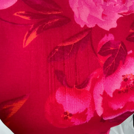 Giorgio Fiorlini Floral Mesh Skirt Set S Hot Pink… - image 9