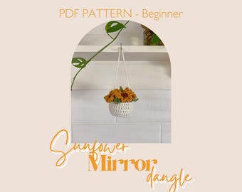 PDF Nähanleitung - Sonnenblume Spiegel Anhänger