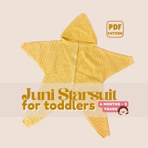 Juni Starsuit for Toddlers | 6 months-3 Years | Crochet Baby Costume | Intermediate | Baby Shower Gift Pattern | PDF Download
