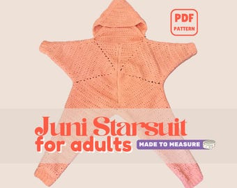 Adult Juni Starsuit | Crochet star pattern | Intermediate | Made to Measure | PDF Download