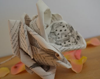 Classic novel paper rose