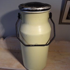 Former milk pot metal painted white and black - Milk pot - Milk Jug