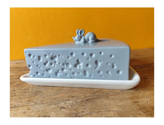 Pot à Fromage En Céramique Artisanal Espagnol - Modèle M02, Conservation à L'Huile, 20,5x20,5x15 Cm