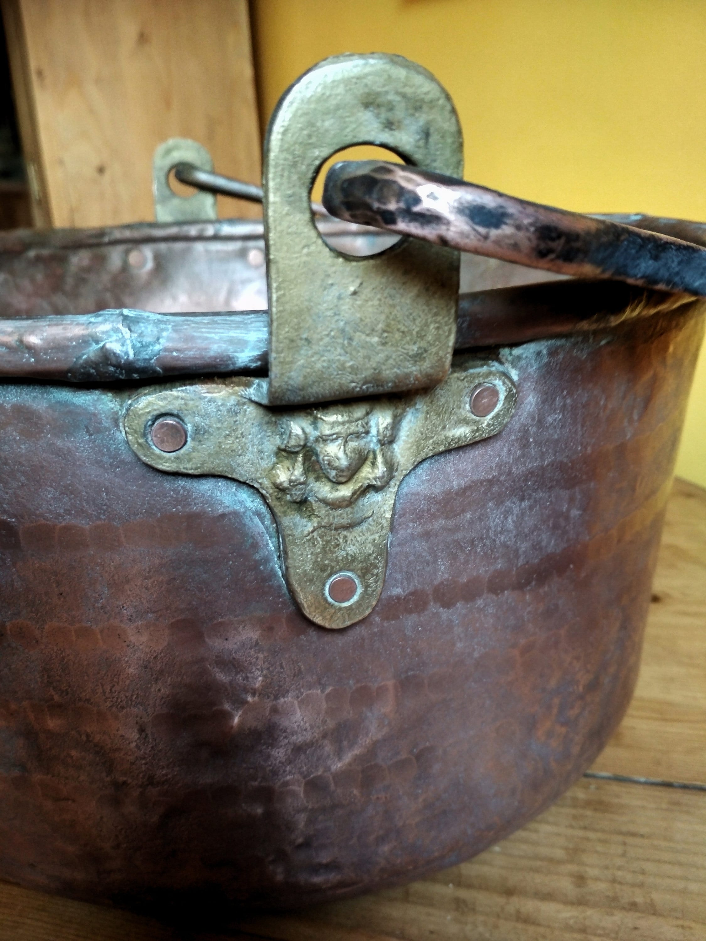 Bassine à confiture 40 cm en cuivre martelé - 219340 - MAUVIEL