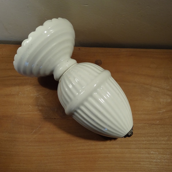 Ancien contre poids  en porcelaine pour lampe - monte et baisse  - Porcelain Counterweight lamp  ,Rises and falls