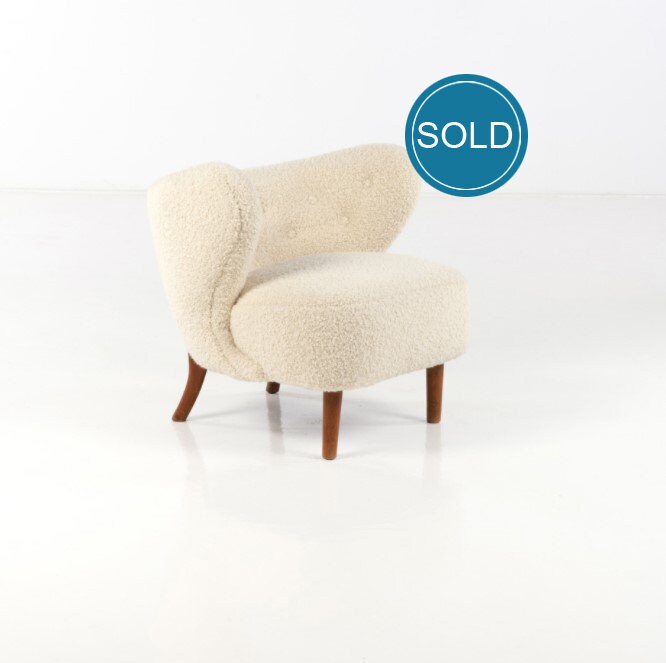 Rare Fauteuil Little Petra de Viggo Boesen, Circa 1930