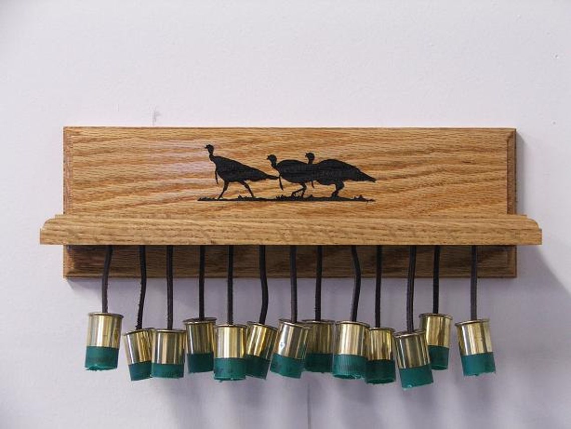 Wild Turkey Laser Engraved Beard and Spur Display Red Oak Etsy