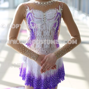 Figure skating dress for ice skating Freestyle dress Roller skating Circus suit Carnival dress Rhythmic gymnastics suit Show dance Catsuit
