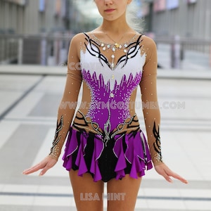 RG - Leotard , competition  rhythmic gymnastics leotard , acrobatics suit, Acrobatic Rock&#39;n&#39;Roll, Twirling , ice figure skating dress show
