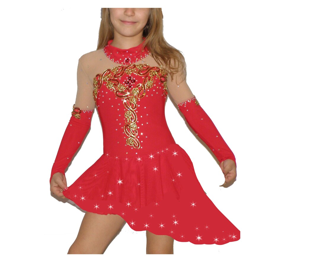 Figure Skating Dress Roller Skating Dress Show Dance Etsy