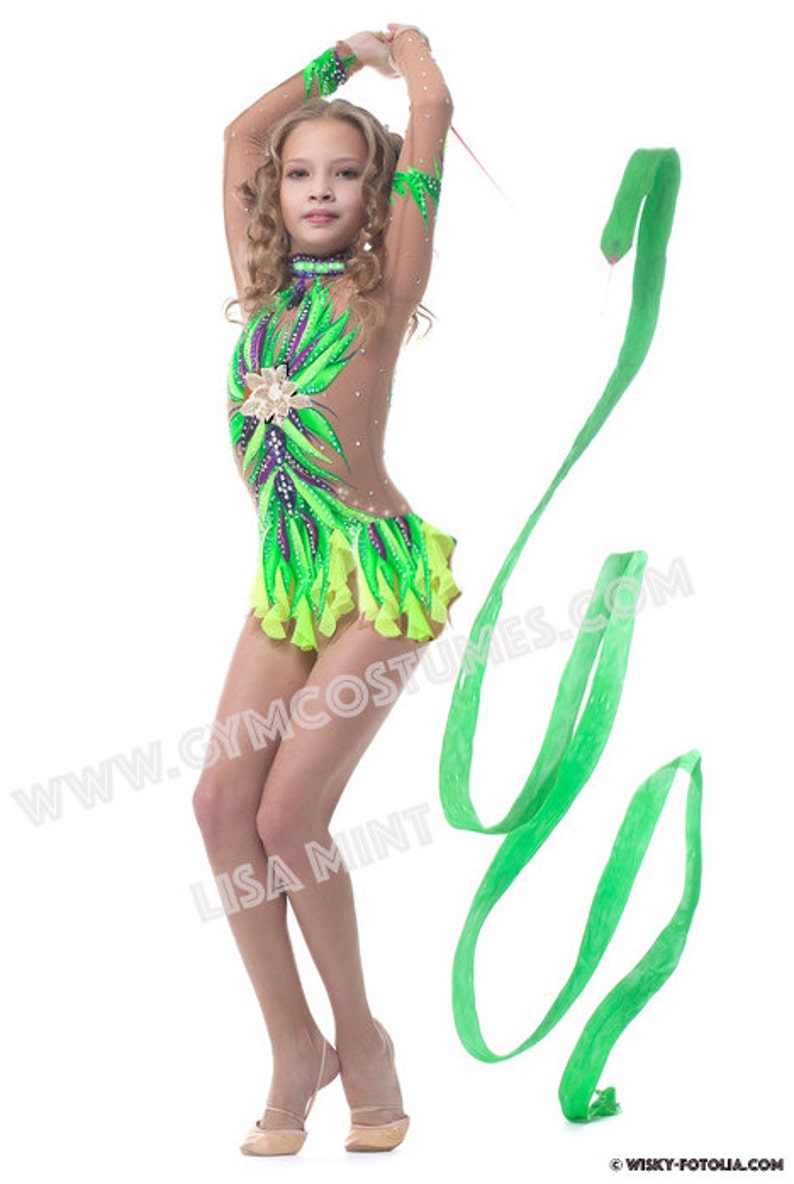 RG Twirling dance dress competition rhythmic gymnastics leotard Leotard acrobatics suit Acrobatic Rock/'n/'Roll